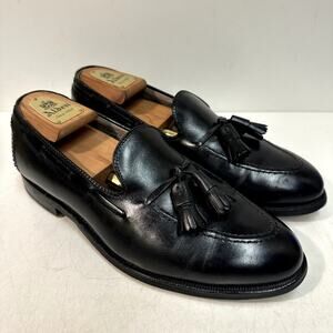 NEW HEELS Alden x Brooks Brothers 770 Black Calf Tassel Loafer USA 8.5 Wide E